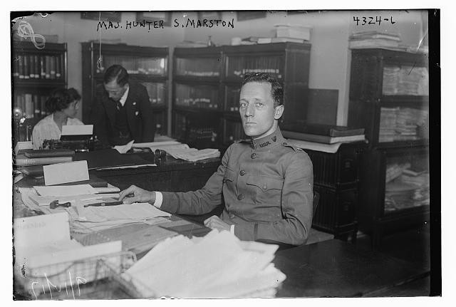 Photo:Maj. Hunter S. Marston U.S. Army Office Governors Island NYC 1917