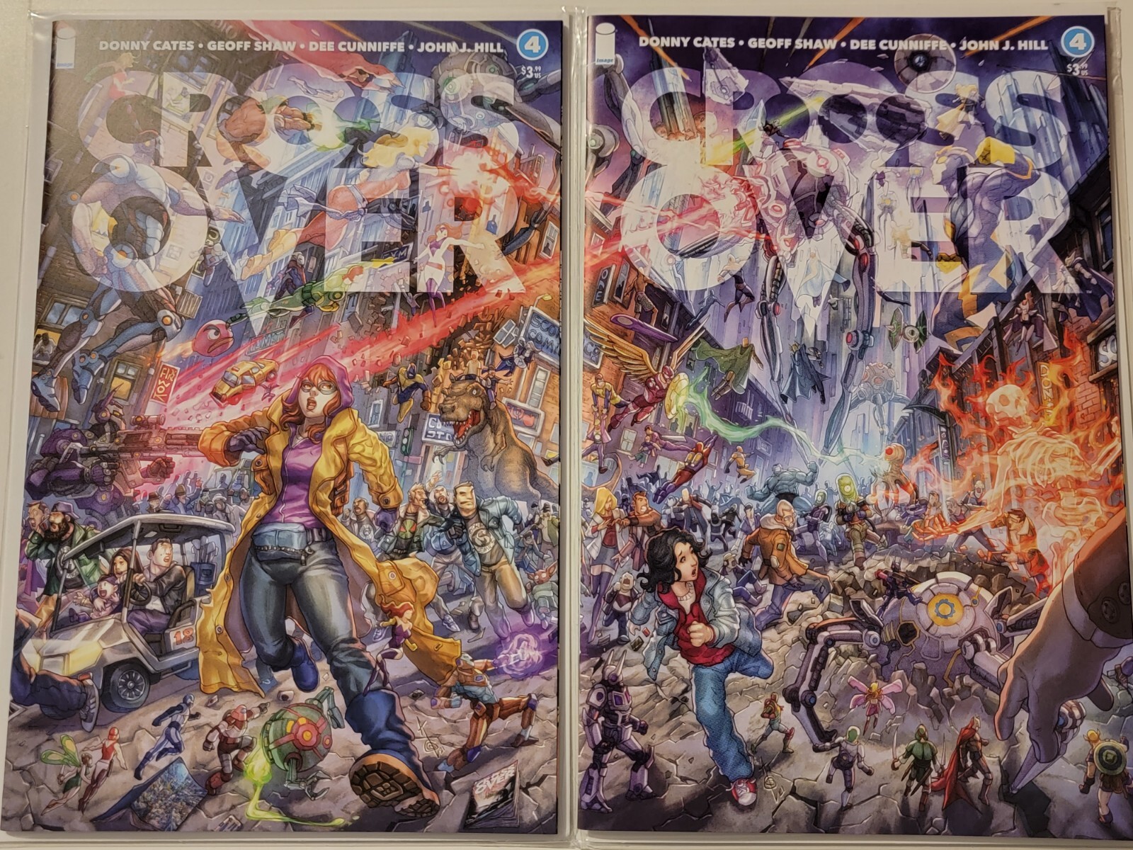 RARE Crossover 4 SCORPION COMICS TRADE DRESS VARIANT SET COA GORGEOUS COVER ART