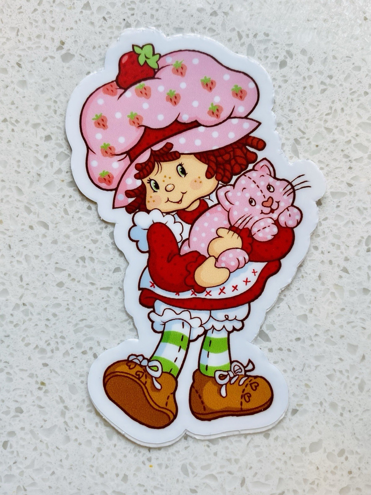 Strawberry Shortcake 80s sticker nostalgic retro decal