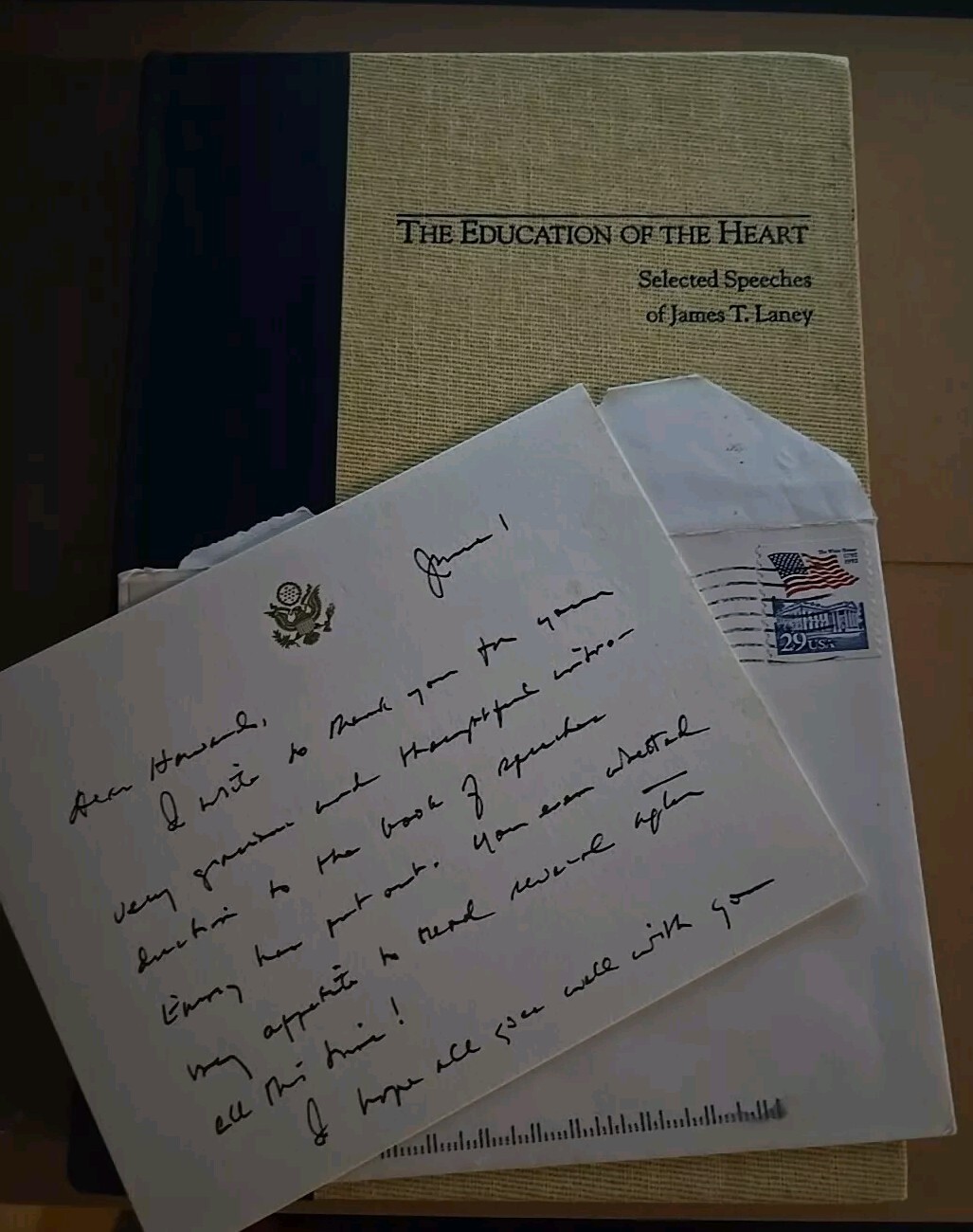 Signed Letter: South Korea Ambassador (of President Bill Clinton) + Speech Book