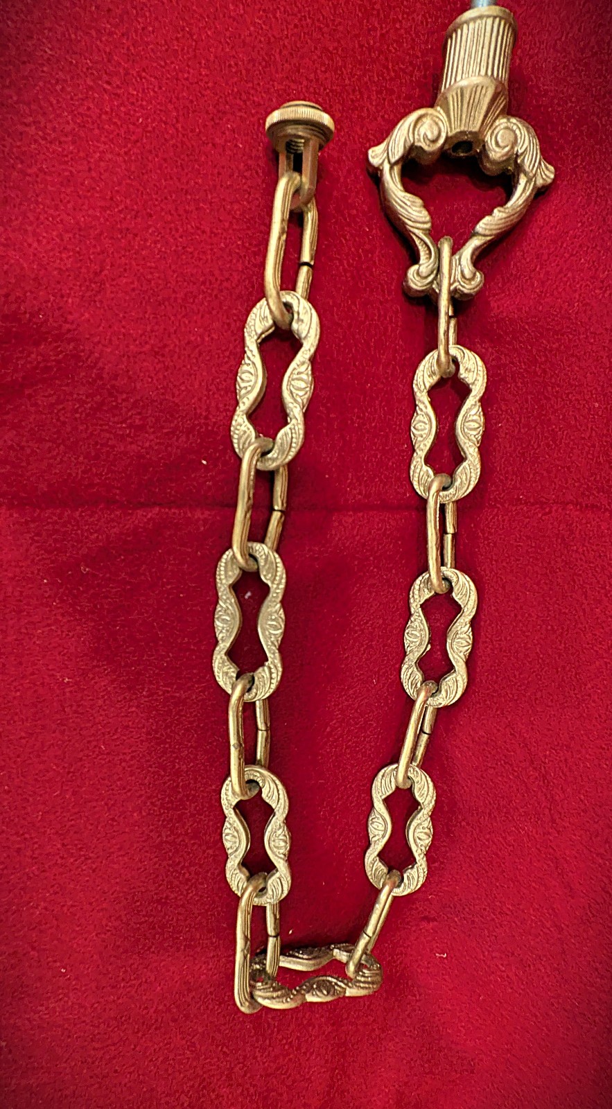 Antique Brass Bronze Chain Link Hook Loop for Chandelier Ceiling Light