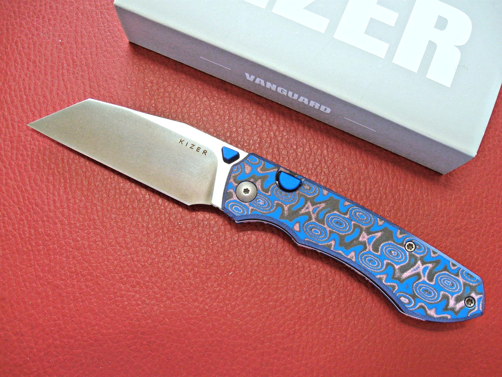 Kizer V3738BW2 Wharning Vortex Micarta N690 Top Liner Lock Knife NIB