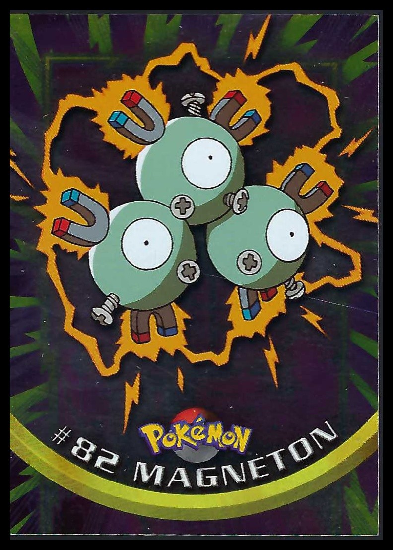 Magneton 2000 Topps Pokemon TV Animation Edition Series 2 #82 Foil