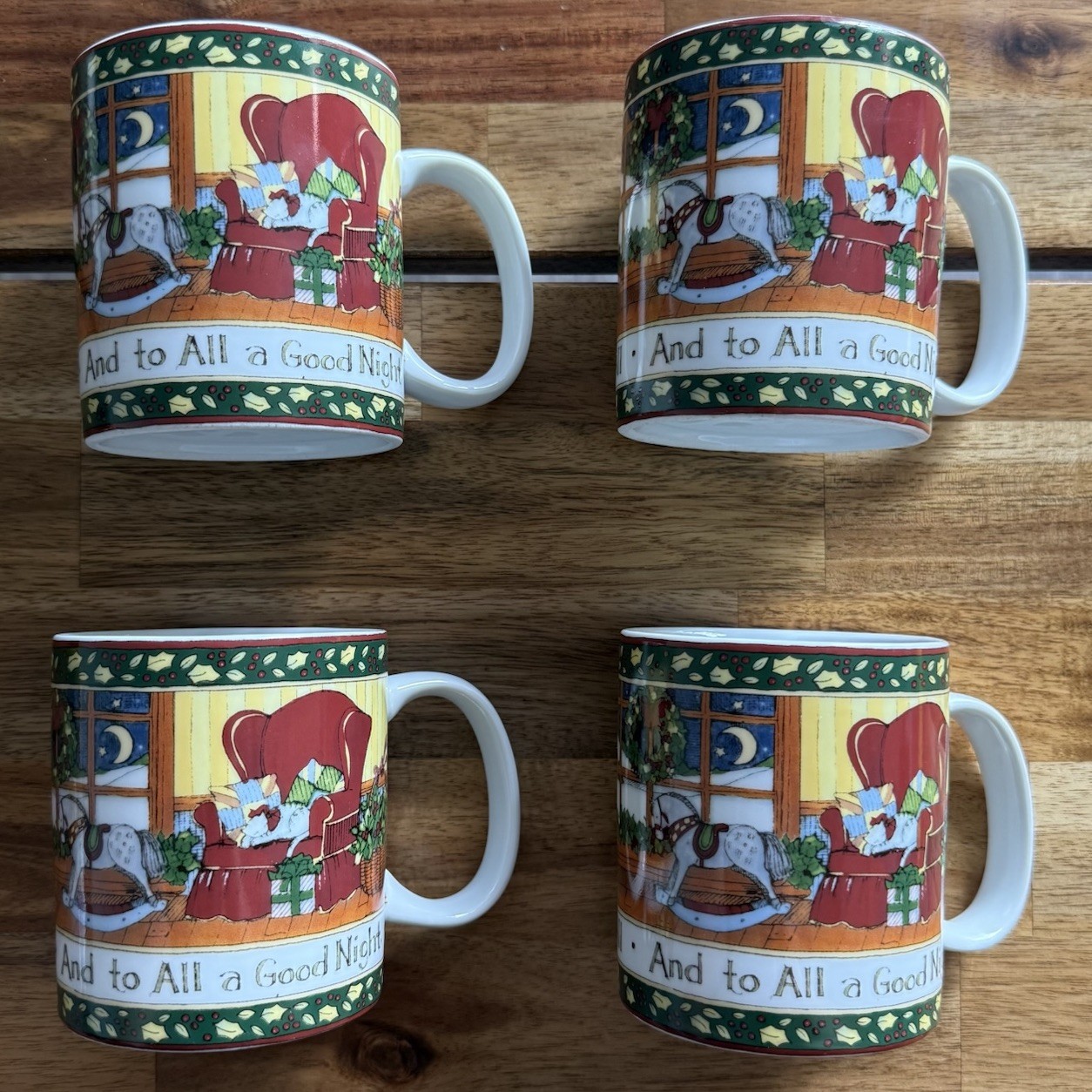 Portmeirion Studio Christmas Coffee Mugs Set of 4 Susan Winget A CHRISTMAS STORY Portmeirion Studio Christmas Coffee Mugs Set of 4 Susan Winget A CHRISTMAS STORY