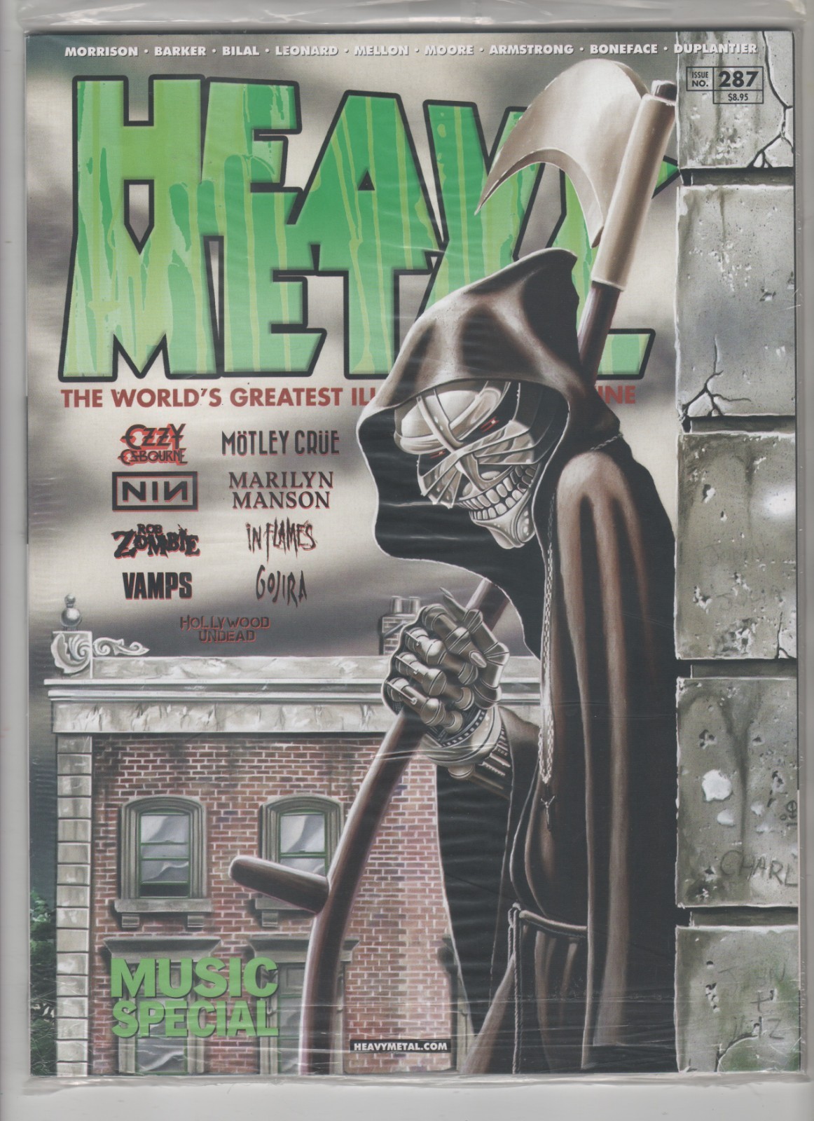 Heavy Metal #287, Music Special, Polybagged, Barker, Bilal, NM 9.4, 1st Print