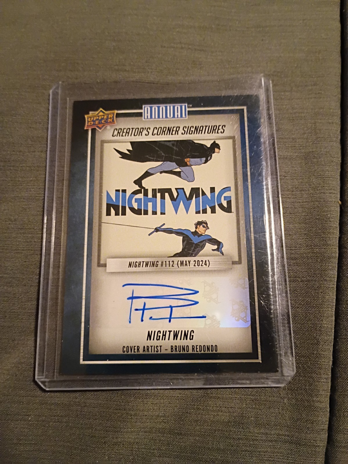 Nightwing 2023-24 UD DC Annual #CCA-BR Creator's Corner Signatures Auto