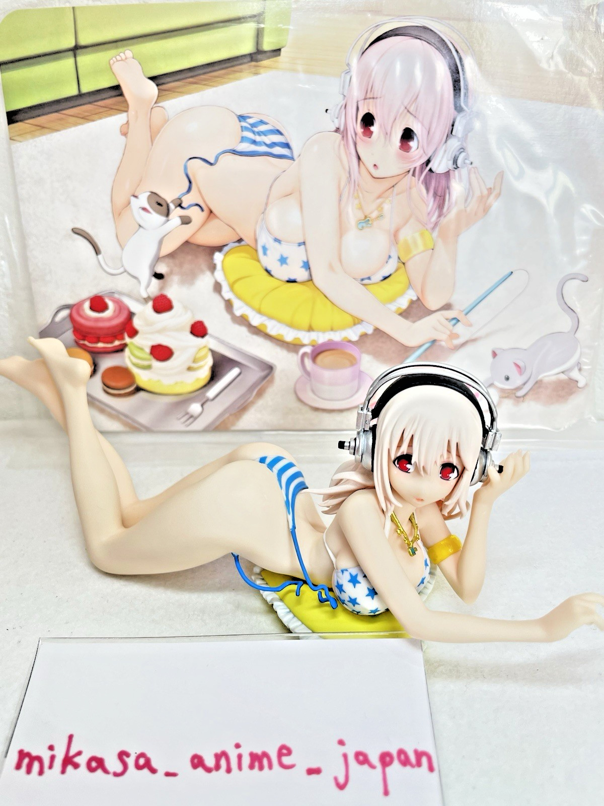 ARCADIA Super Sonico Sweets & Bikini ver. 1/8 Scale Figure 2014 Loose Japan Rare ARCADIA Super Sonico Sweets & Bikini ver. 1/8 Scale Figure 2014 Loose Japan Rare