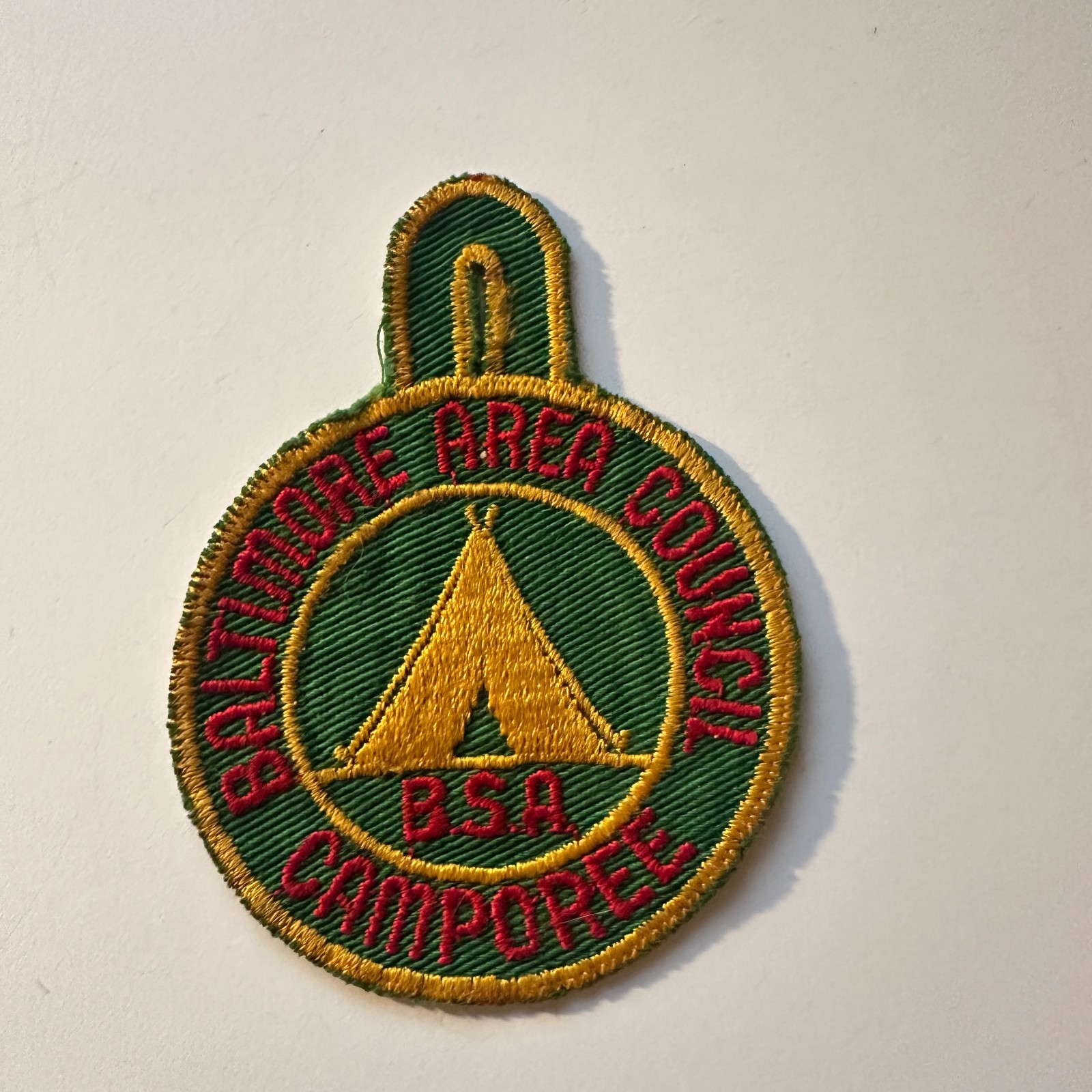 Baltimore Area Council BSA Camporee 1950s- 1970s Vintage Patch 5TH9-PA1
