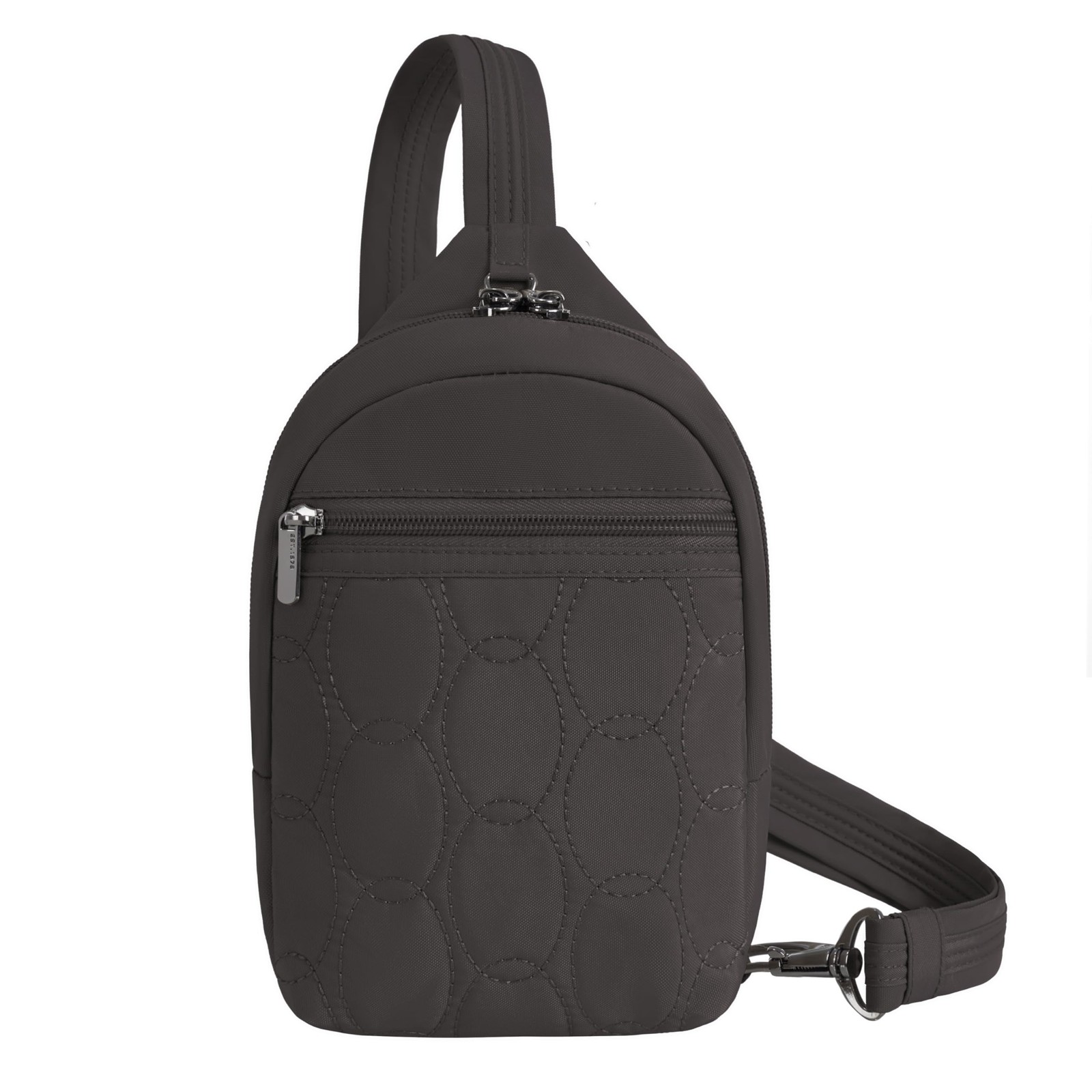 Travelon Anti-Theft Runways Small Sling, Smoke Travelon Anti-Theft Runways Small Sling, Smoke