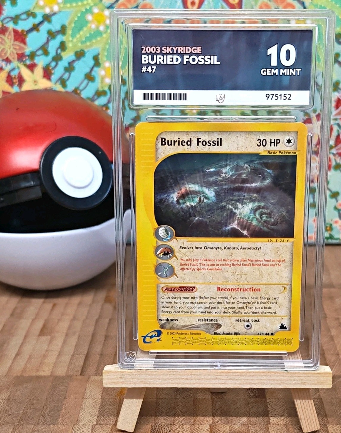 Pokémon TCG | UNIQUE ACE 10 | Buried Fossil | Skyridge 47/144 | 💫 1 of 1 POP 💫 Pokémon TCG | UNIQUE ACE 10 | Buried Fossil | Skyridge 47/144 | 💫 1 of 1 POP 💫