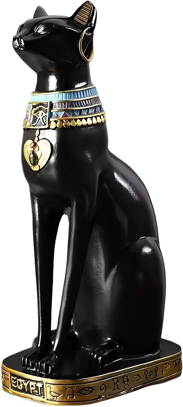 12 Inch Tall Black Egyptian Cat Goddess Bastet Statue