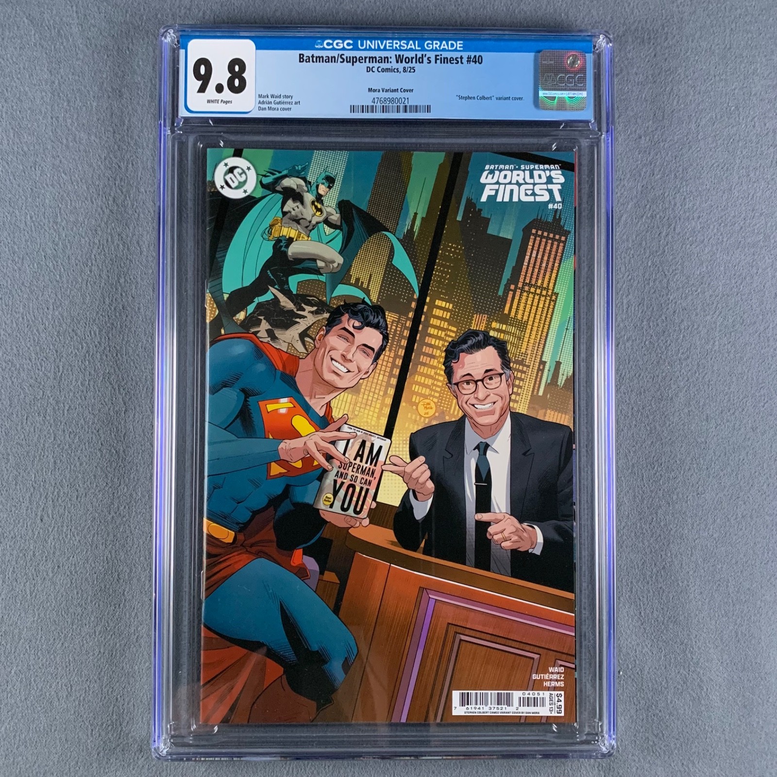 BATMAN SUPERMAN WORLD'S FINEST #40 CGC 9.8 (2025) Cover D Mora Colbert Variant