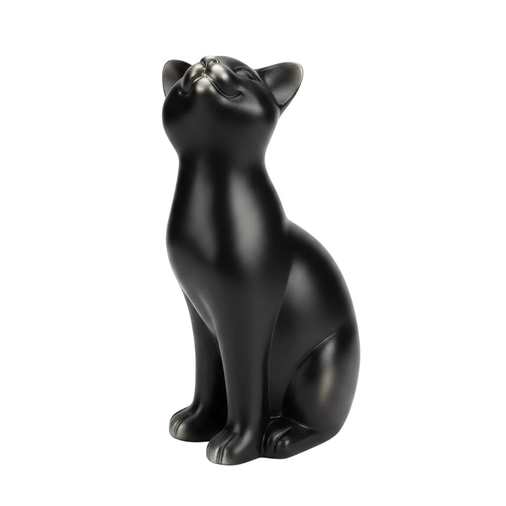 Comfy Hour 9.1 Inch Black Cat Statue, Sitting Feline Decor Comfy Hour 9.1 Inch Black Cat Statue, Sitting Feline Decor