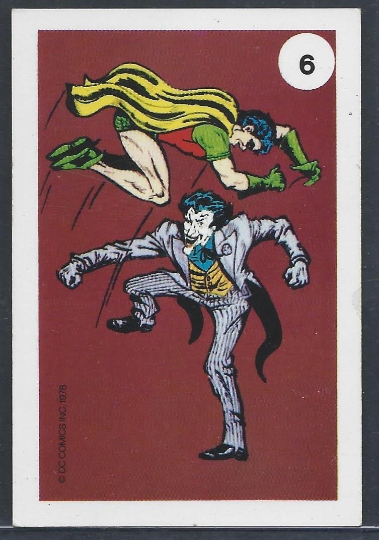 1978 British Whitman ROBIN Series JOKER DC Super Heroes Card VG/EX
