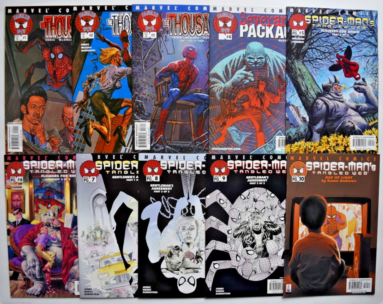 SPIDER-MAN\'S TANGLED WEB (2001) 21 ISSUE COMIC RUN #1-20,22 MARVEL COMICS