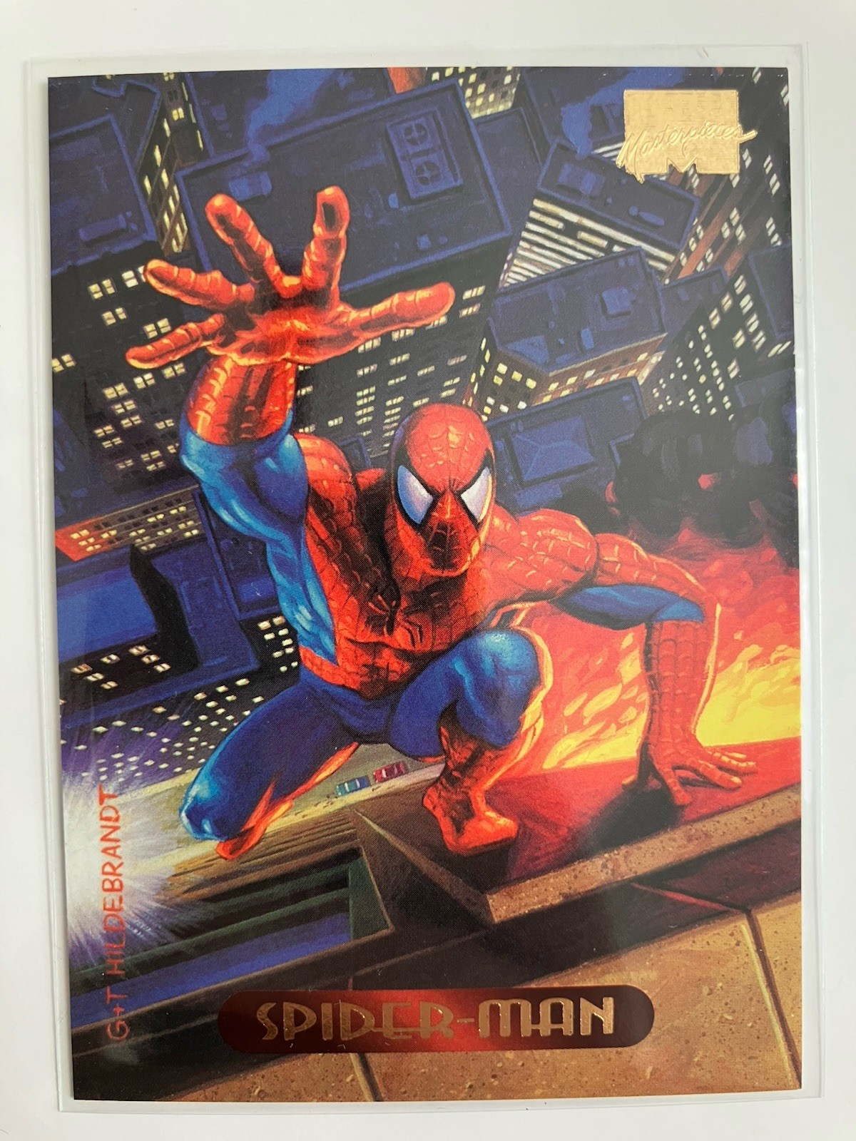 1994 Fleer Marvel Masterpieces #115 Spider-Man Trading Card