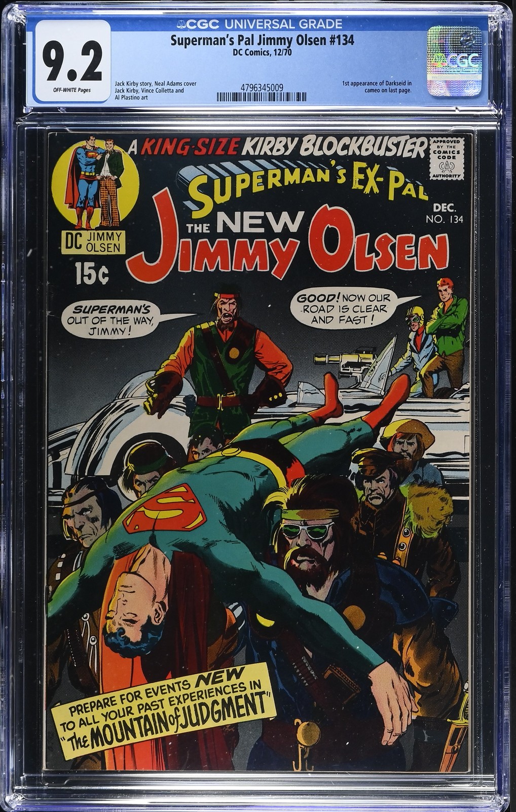 Superman's Pal Jimmy Olsen #134 CGC 9.2 Off-White Pages