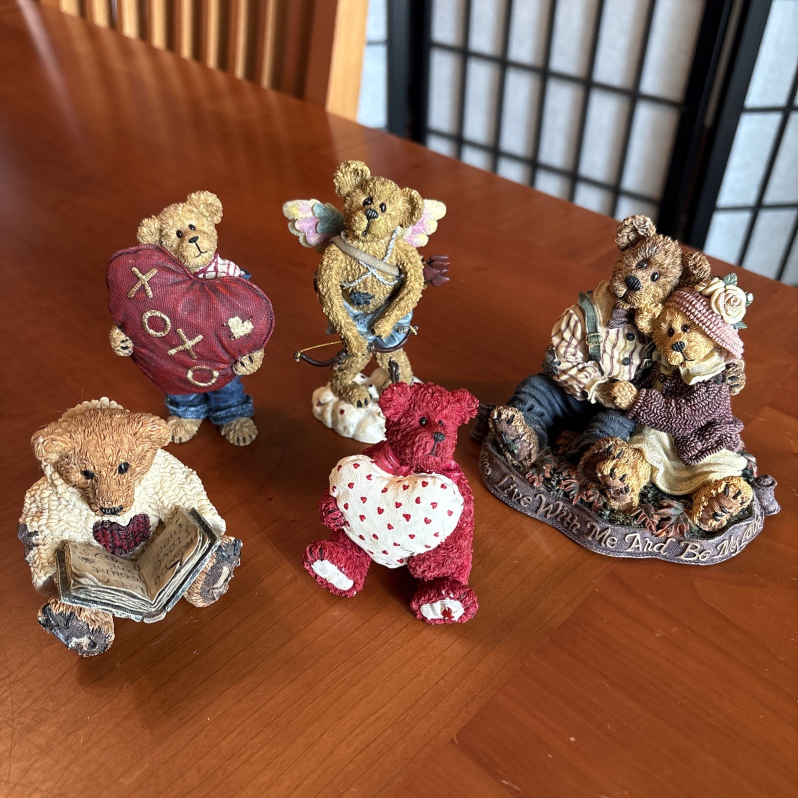 Boyds Bears & Friends Hearts Love & Valentines Day Bearstone Figure Lot 90s-00s