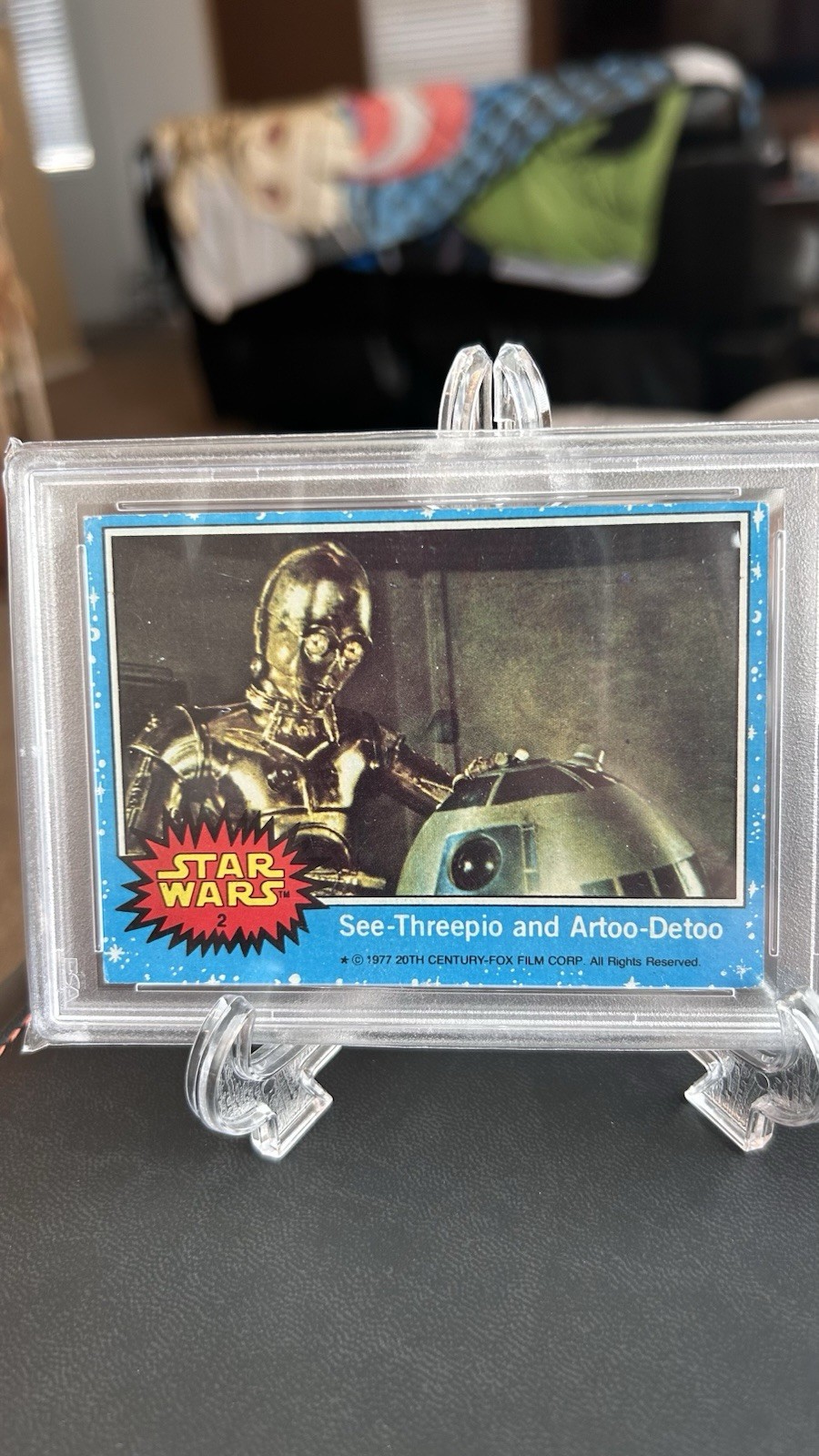 VINTAGE 1977 See-Threepio and Artoo-Detoo Card- Topps Star Wars #2 VINTAGE 1977 See-Threepio and Artoo-Detoo Card- Topps Star Wars #2