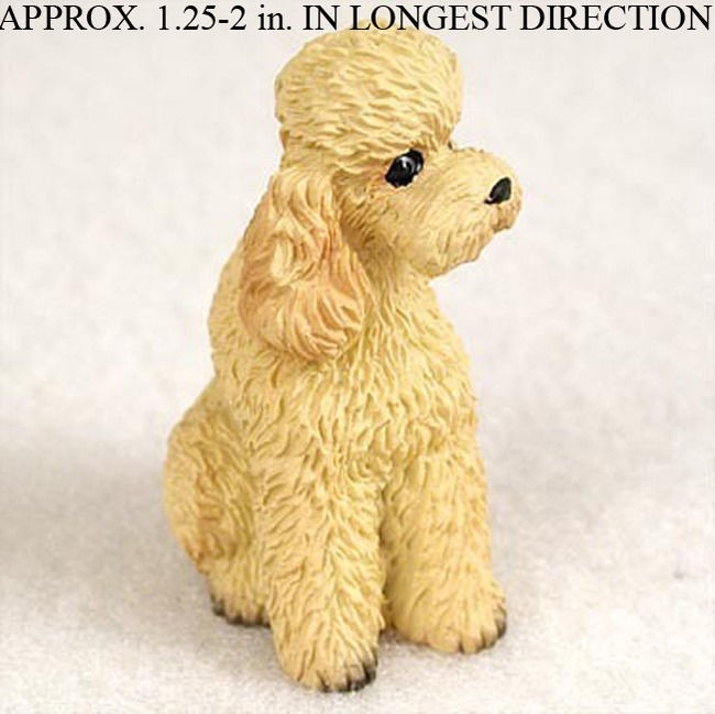 Poodle Mini Figurine Apricot Sport Cut