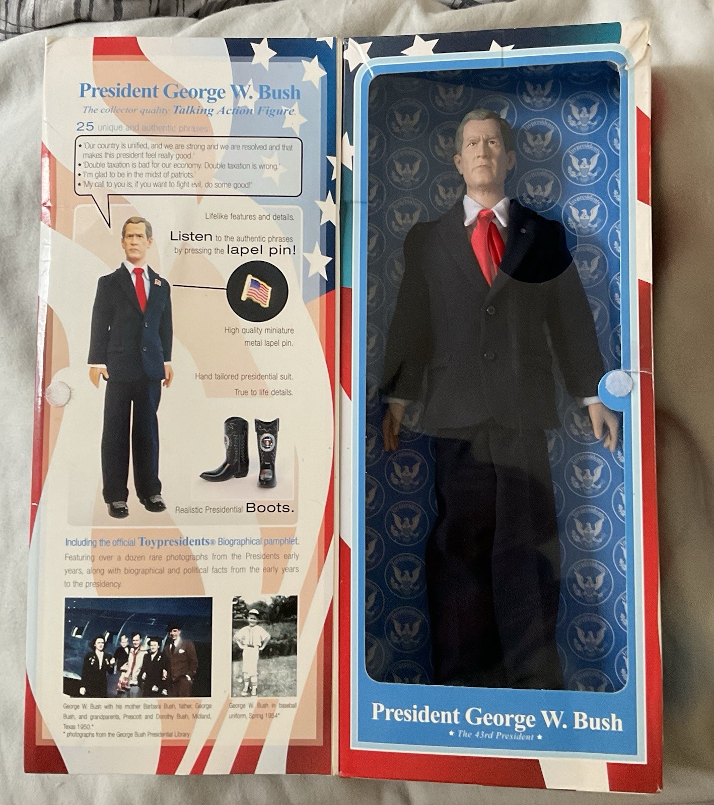 President George W. Bush Doll Voice Button No Longer Works Possible Old Battery President George W. Bush Doll Voice Button No Longer Works Possible Old Battery