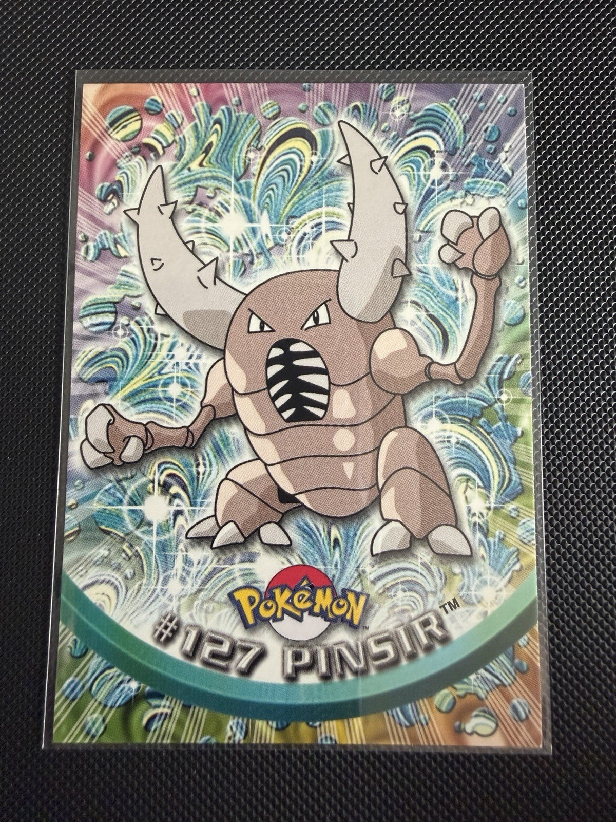 2000 Topps Pokemon TV Animation Series 3 Pinsir #127 Blue Logo