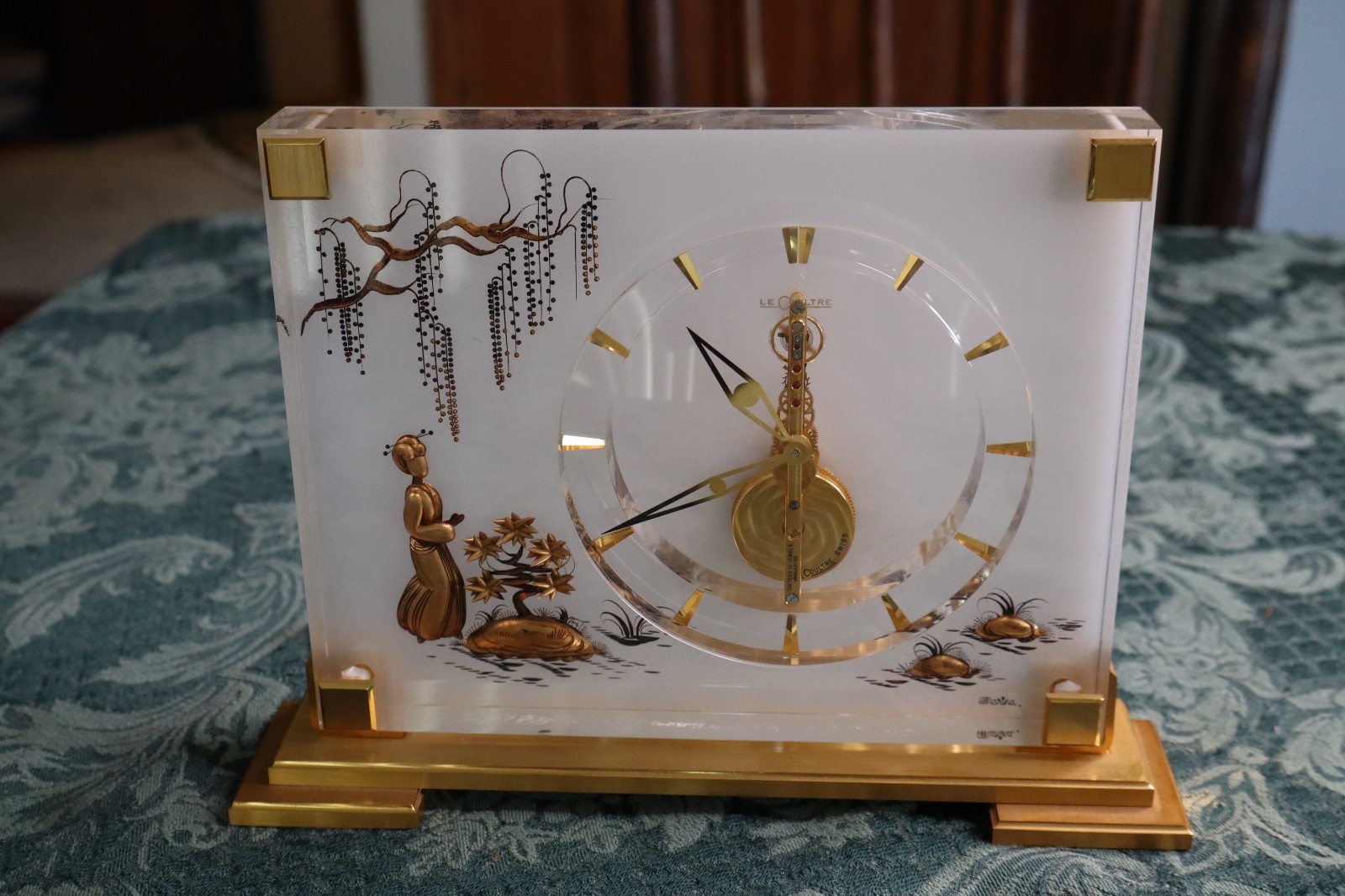 JAEGER LeCOULTRE MARINA MANTLE CLOCK MODEL 349