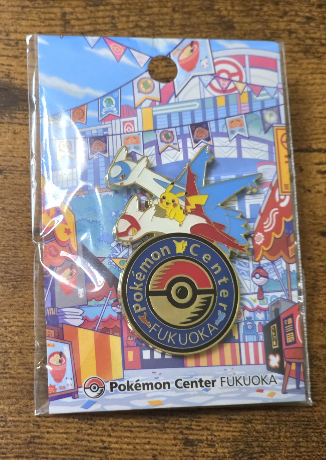 Pokemon Center Fukuoka Grand Reopening Logo Pin Pikachu Latias Latios Limited...