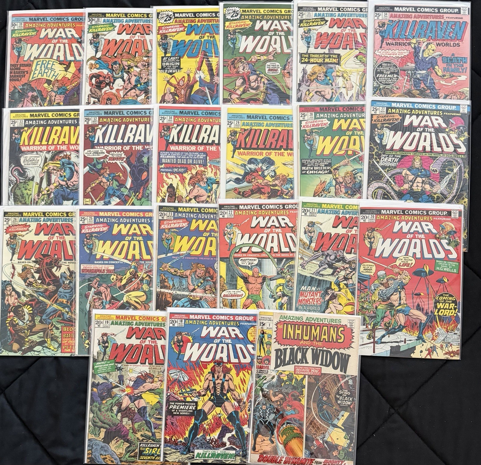 AMAZING ADVENTURES (1970) LOT (21) #1, 18-23, 25-30, 32-39 MID To HIGH GRADE