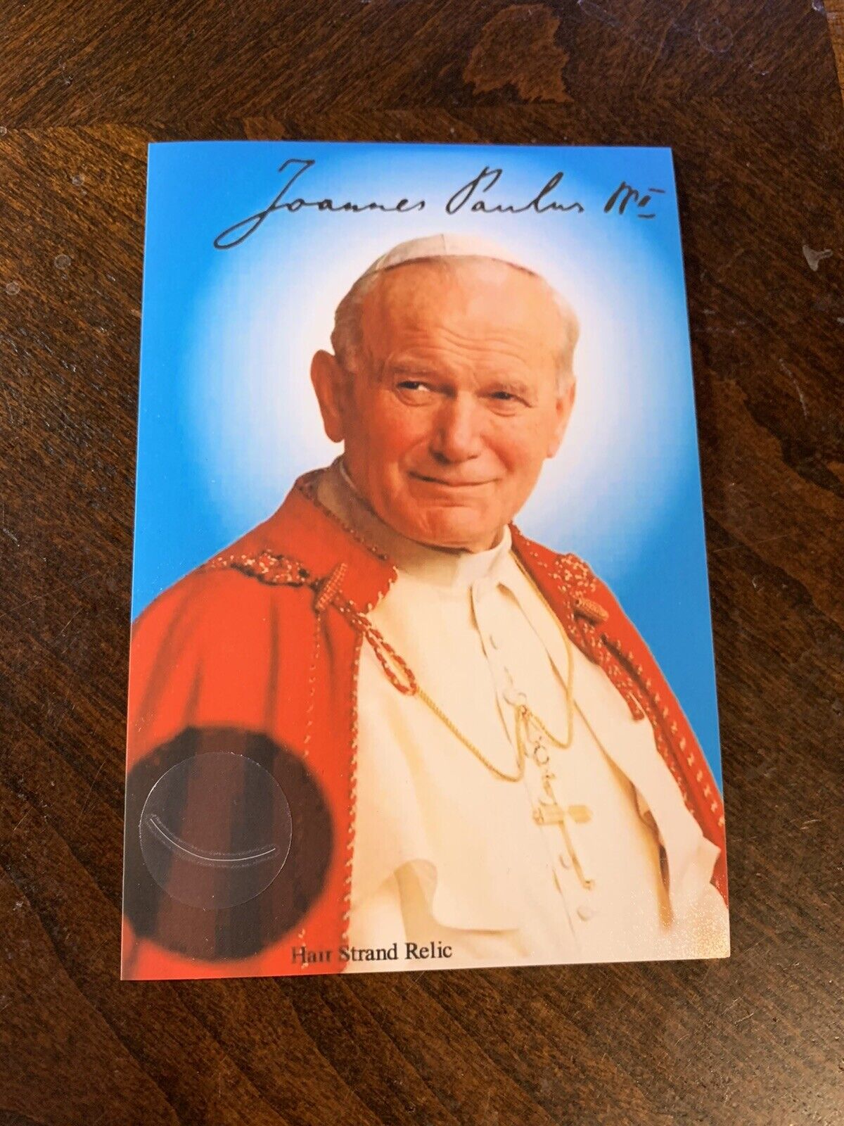 Saint Pope John Paul II hair strands lock relic Catholic Church museum
