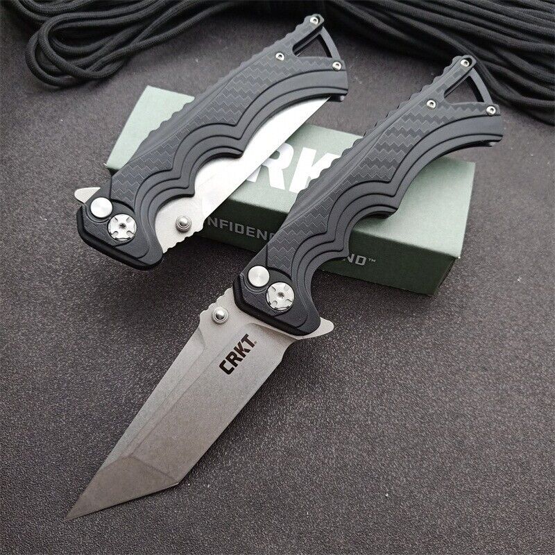 9\'\'New FastOpening 8cr13mov Blade Fiberglass Handle Tactics Folding Knife VT5225