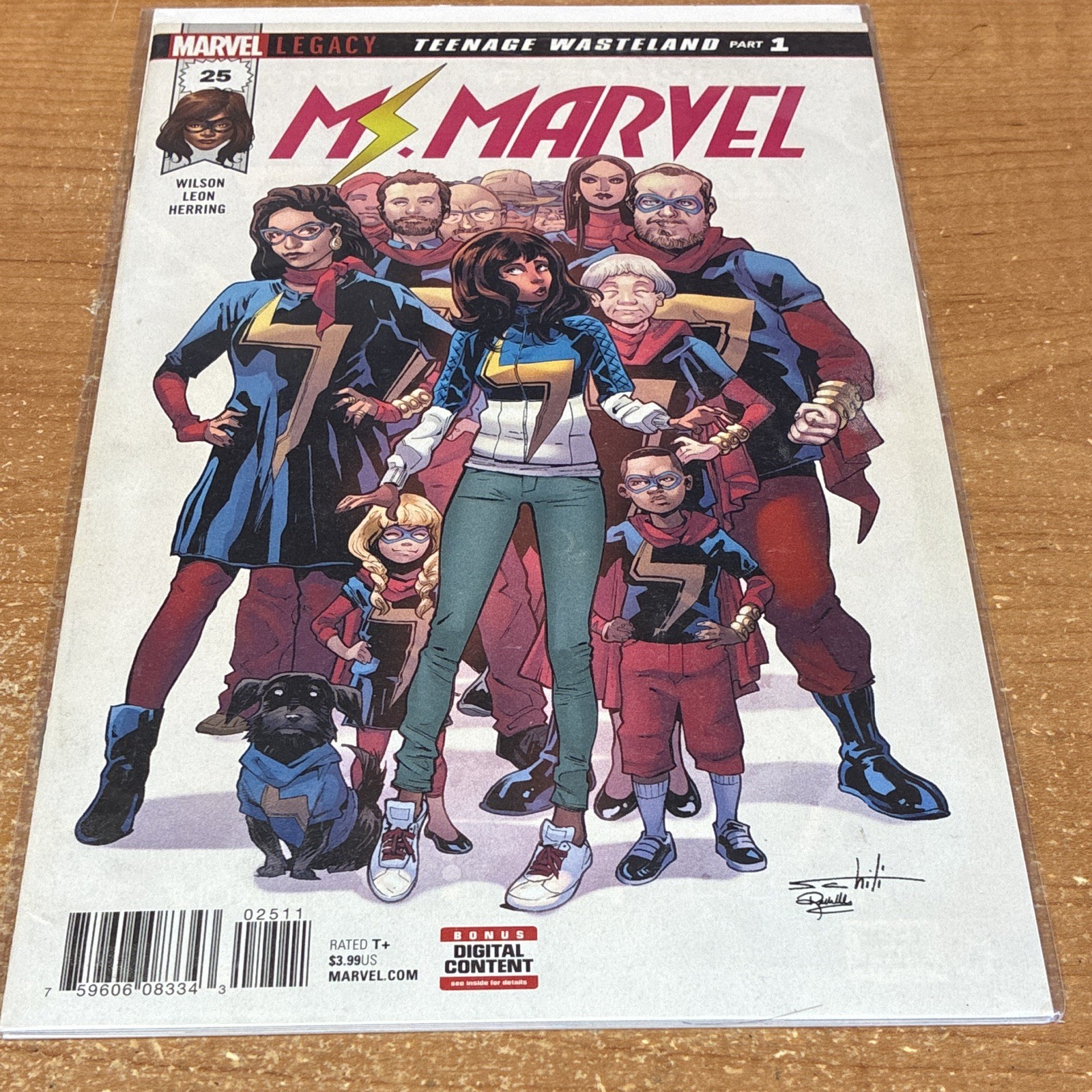Marvel Ms. Marvel #25 Teenage Wasteland Wilson Leon Herring Bonus Digital