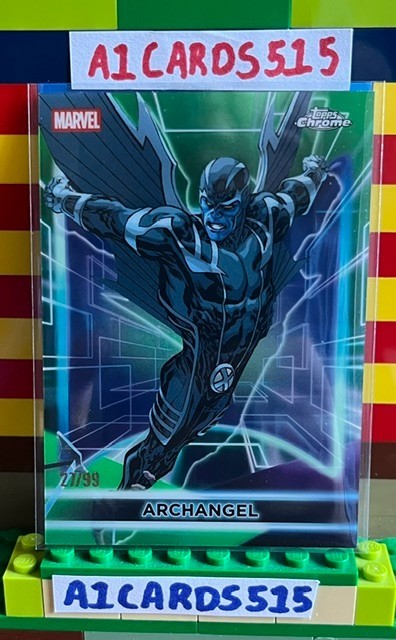 Archangel - 2026 Topps Marvel Chrome #47 - Green Refractor 27/99 - X-Men