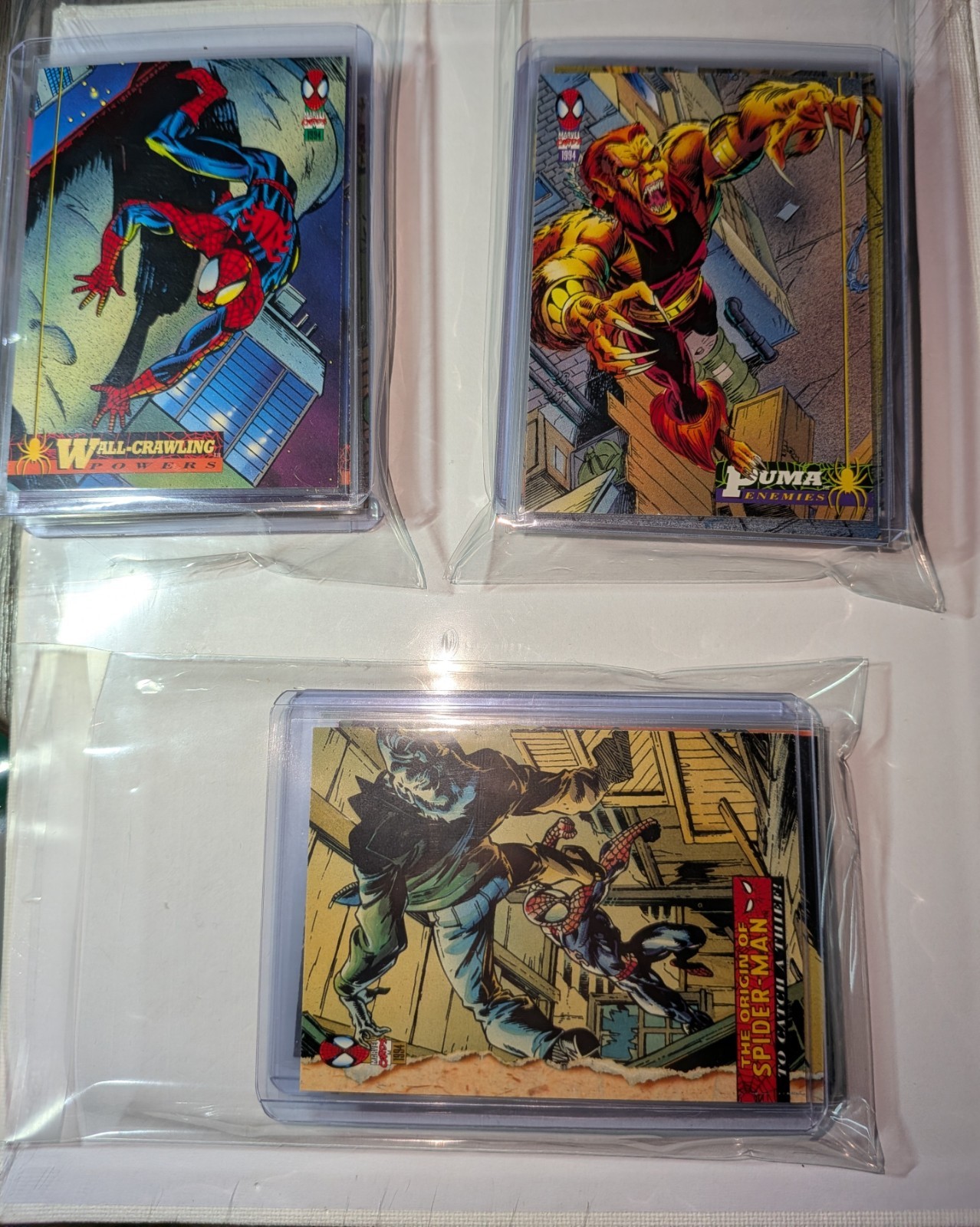 1994 Marvel Fleer - The Amazing Spiderman 1st Edition 150ct. Complete Base Set. 