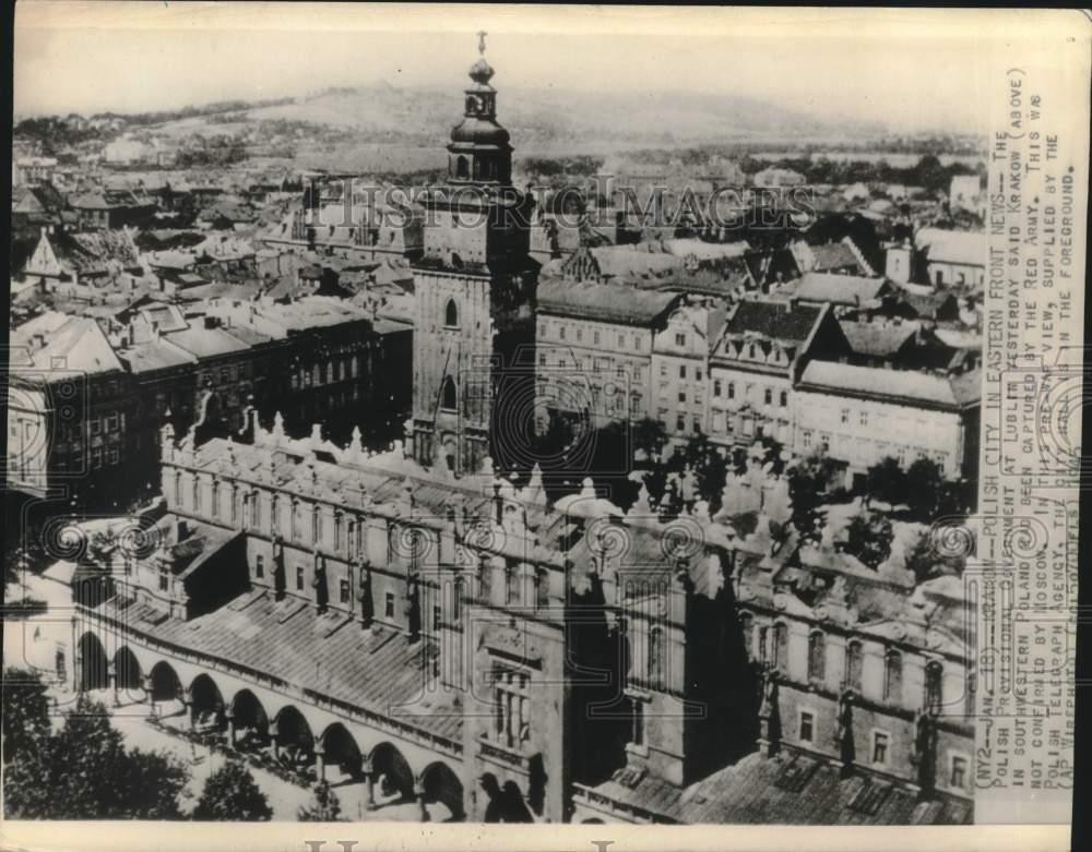 1945 Press Photo Polish Provisional Government at Lublin Say Krakow Captured