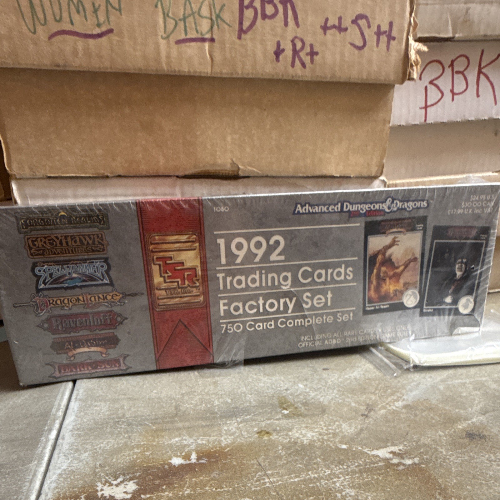 TSR Advanced Dungeons & Dragons 1992 Factory Set 750-Card Trading Cards sealed