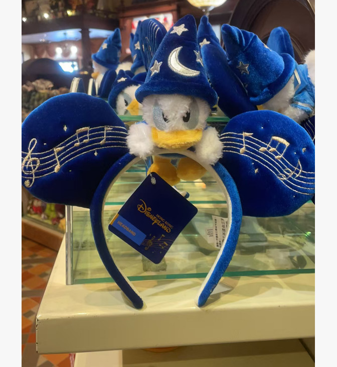 Genuine 2026 HK Disney Mickey's PhilharMagic Ear Magician Donald Headband