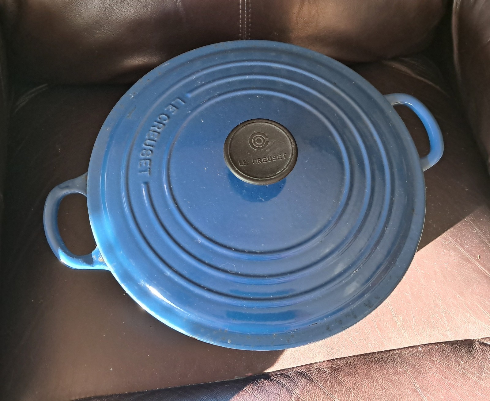 Blue Le Creuset 5-1/2 qt  Dutch Oven with Lid #26