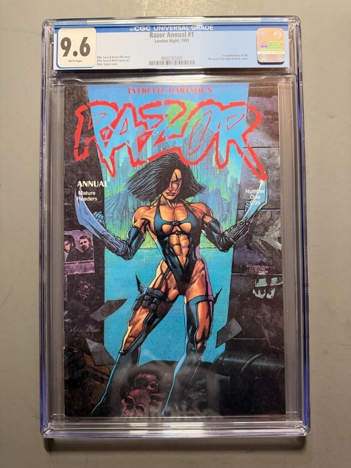 Razor Annual #1 CGC 9.6 - NM - 1ST APPEARANCE OF SHI Razor Annual #1 CGC 9.6 - NM - 1ST APPEARANCE OF SHI