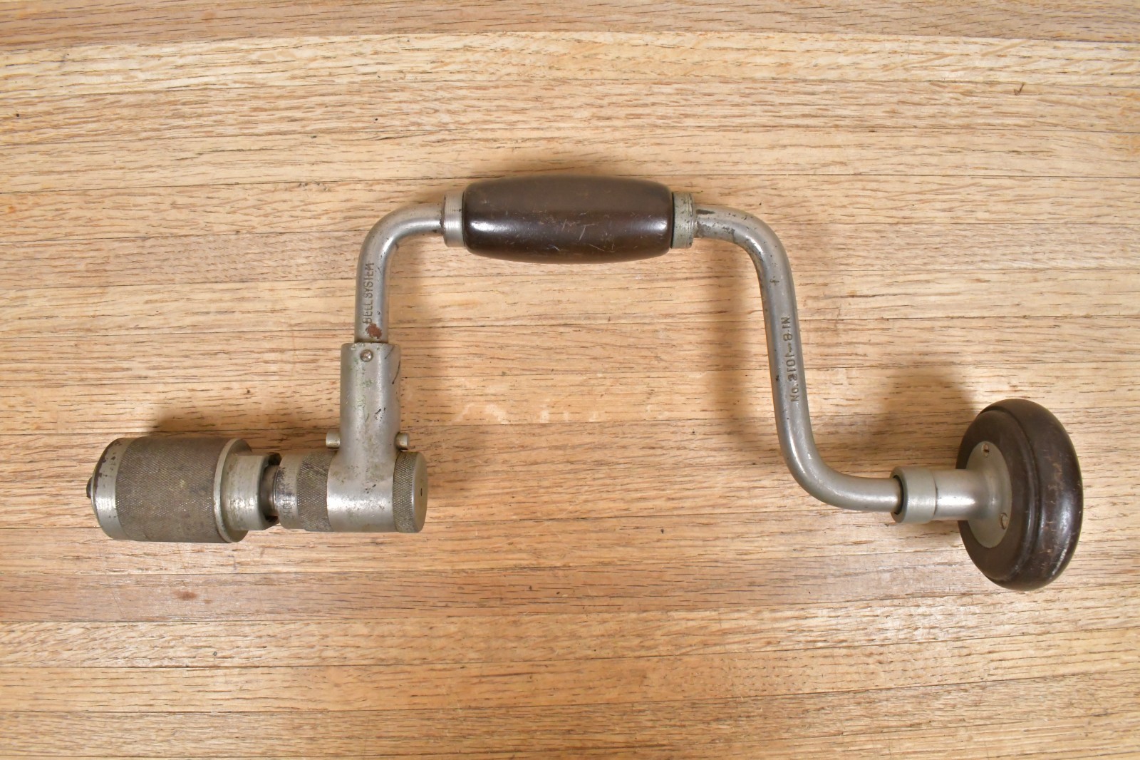 Vtg YANKEE Bell System No 2101 - 8in Bit Brace Hand Auger Drill