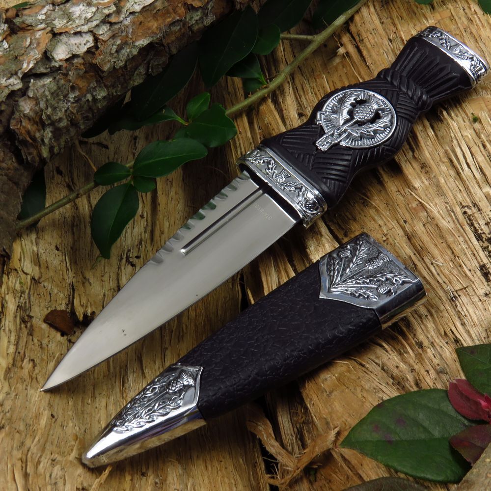 NEW Dagger Scottish Sgian Dubh Small Dirk Knife Stainless Steel Blade 7\
