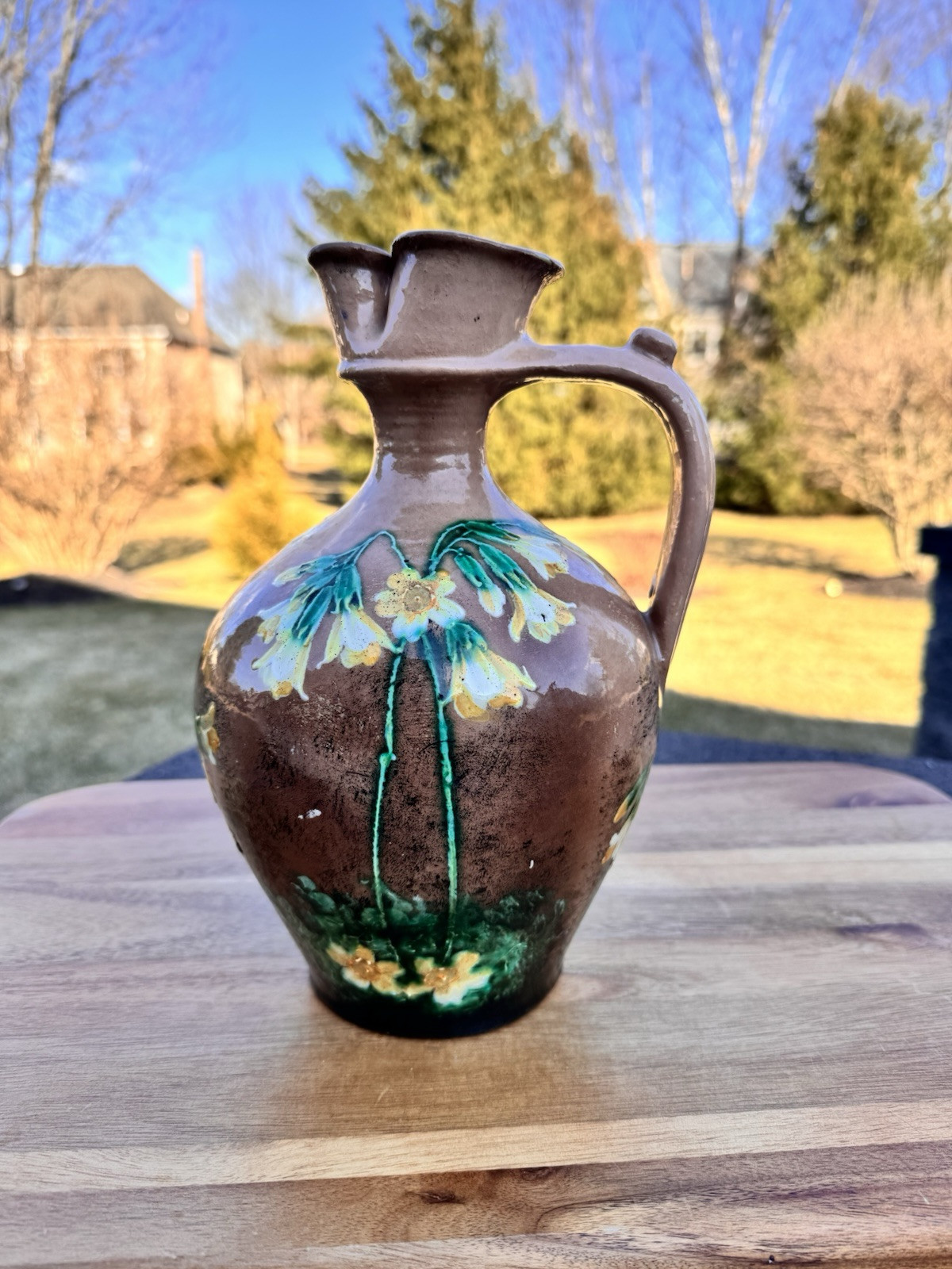 Amphora Vase Austria 10” Tall RStK Riessner, Stellmacher & Kessel 1892-1905~sign