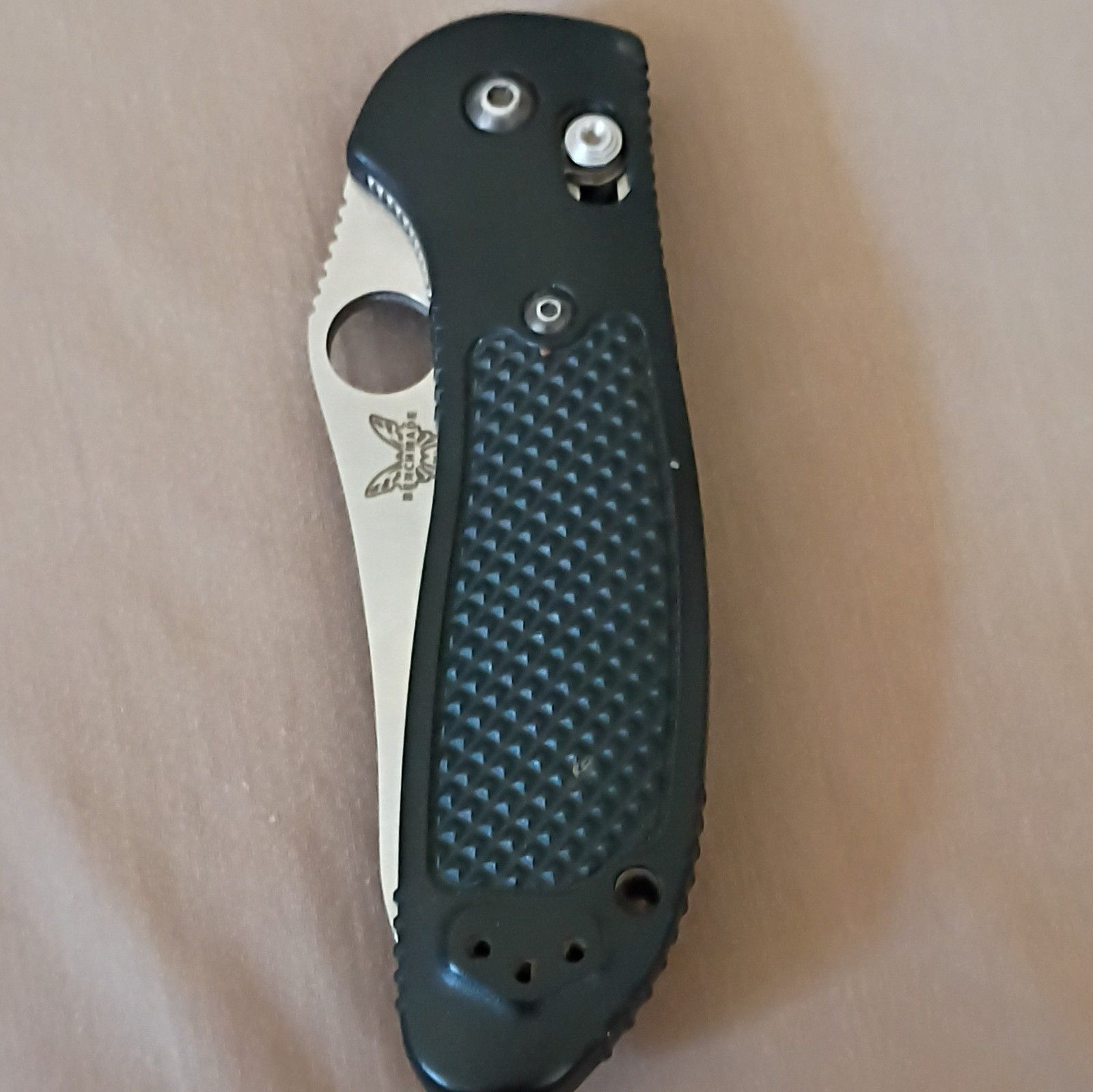 Benchmade 550 Griptilian 154CM Sheepsfoot Point Axis Lock Black Nylon Handle