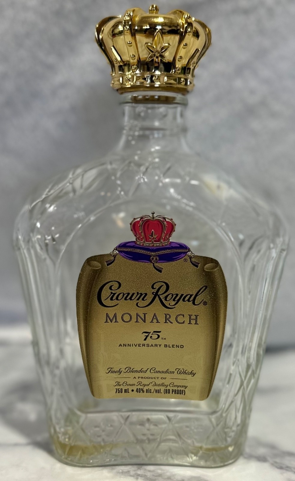 Crown Royal 75th Anniversary Bottle