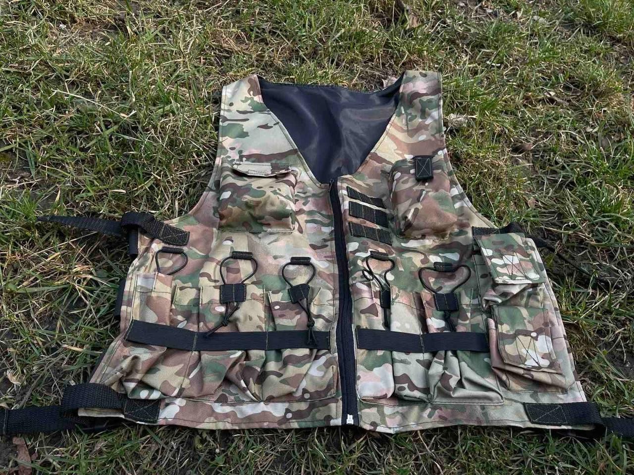 New Ukrainian UA army pounch vest Multicam/Pixel