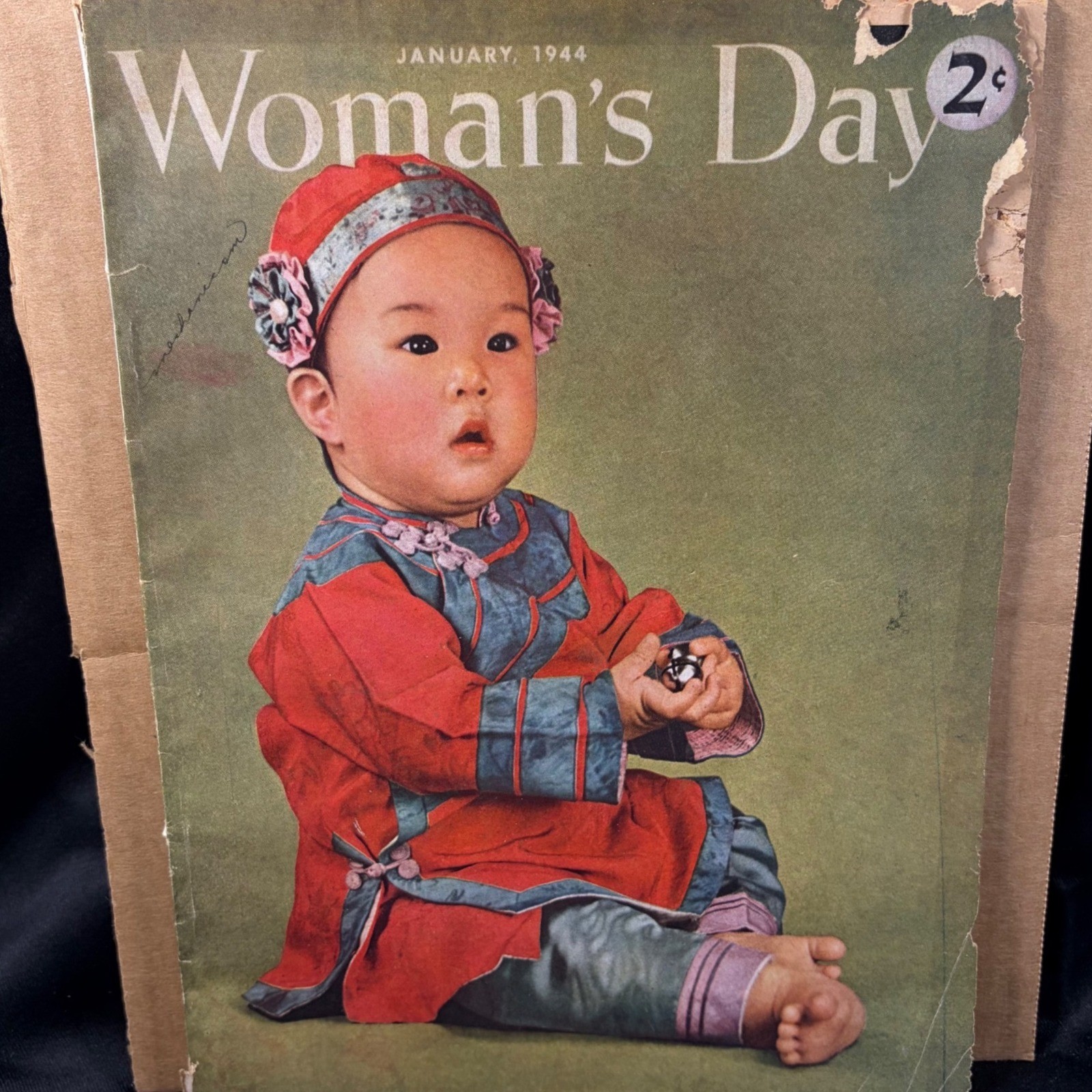 Woman\'s Day Magazine January 1944 Vintage WWII Wartime Cooking Recipes Ads
