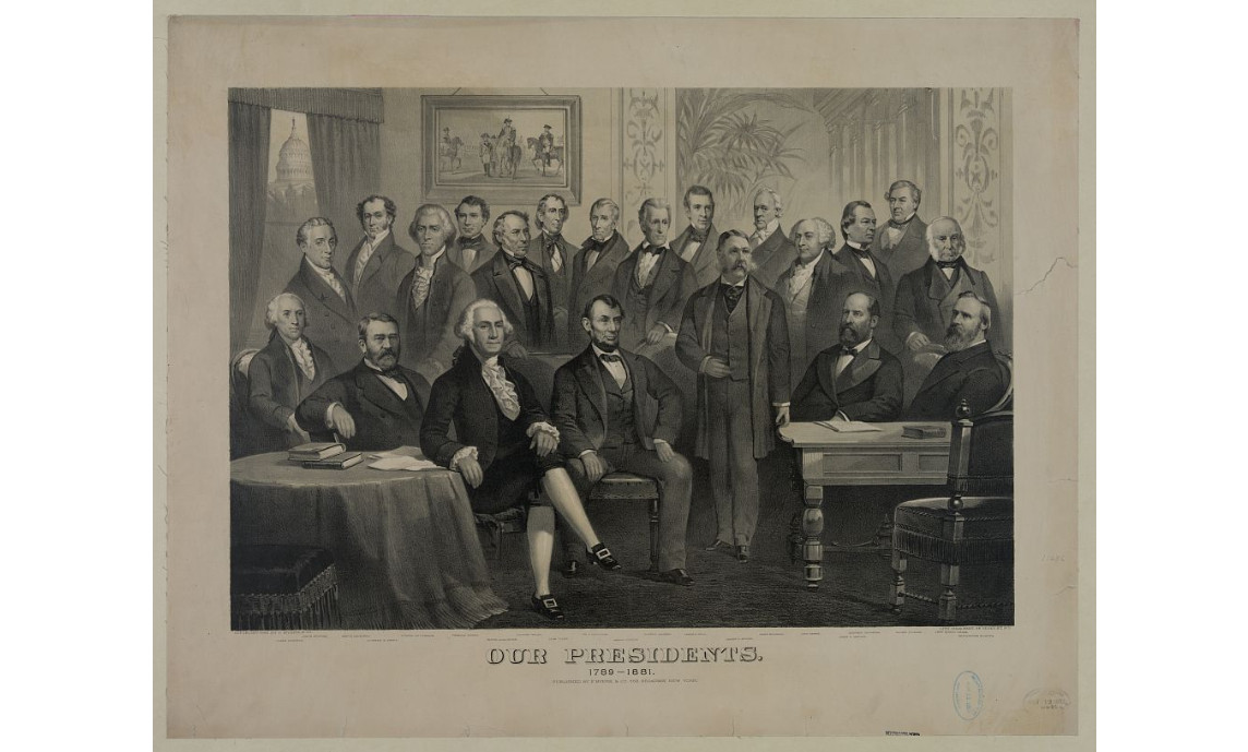 Our Presidents Historic Group Illustration 8x10 Historical Photo Reprint
