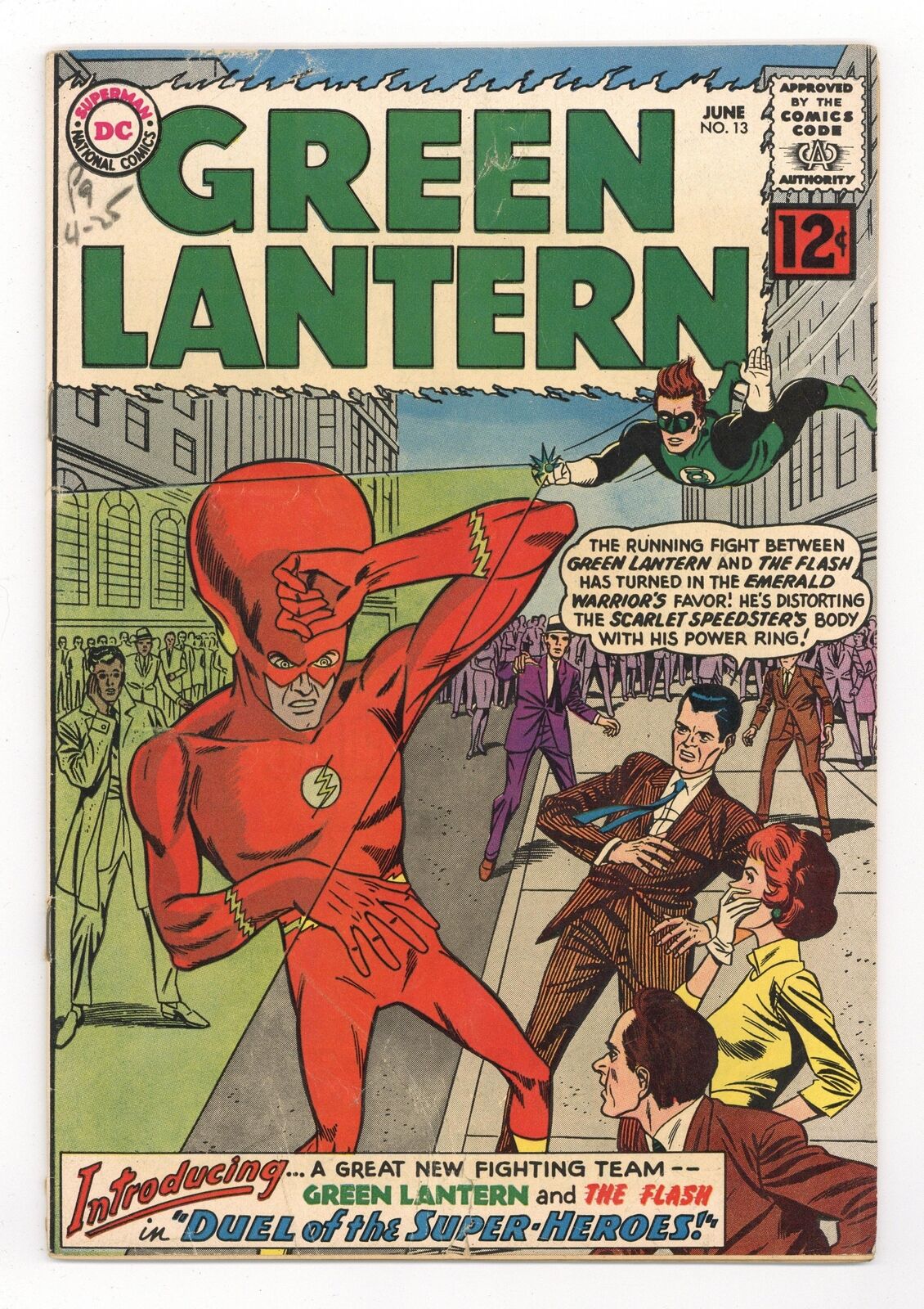 Green Lantern #13 VG- 3.5 1962