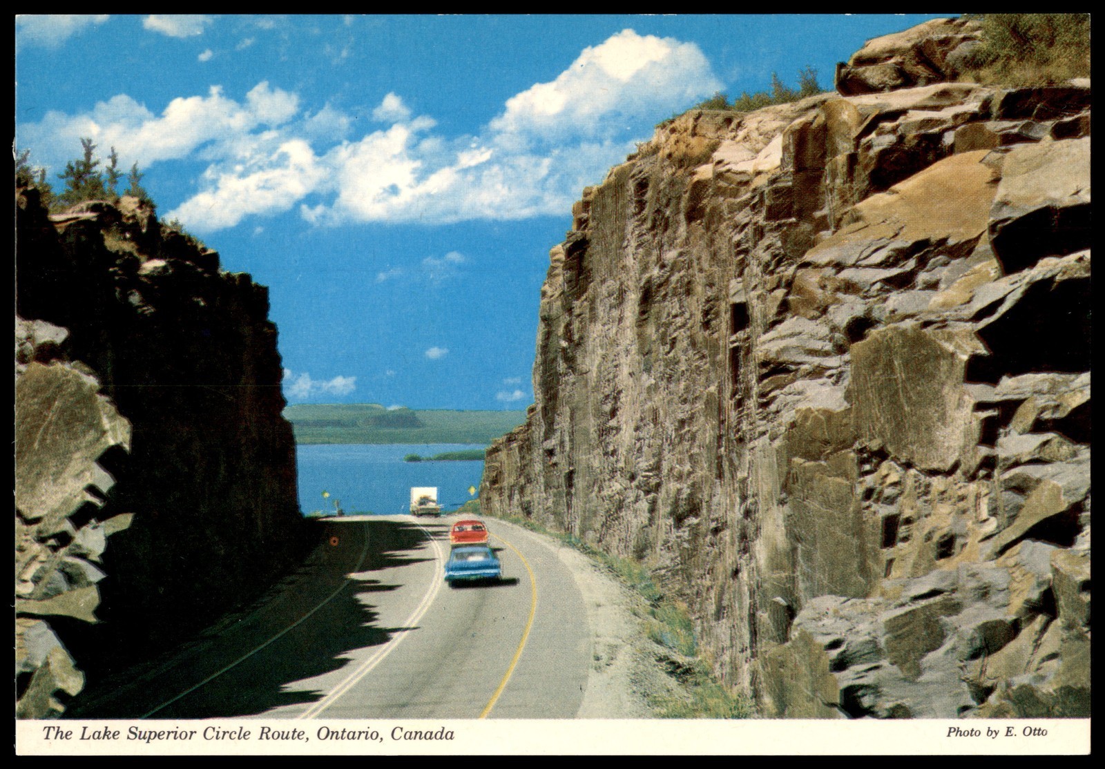 Vintage Lake Superior Circle Route Ontario Canada Scenic Postcard