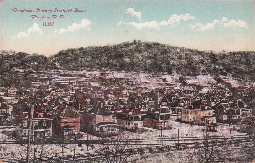  Postcard Woodlawn Stratford Home Wheeling West Virginia